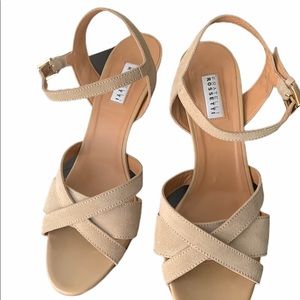 Fratelli Rossetti Beige Sandals Heels Size 39 1/2